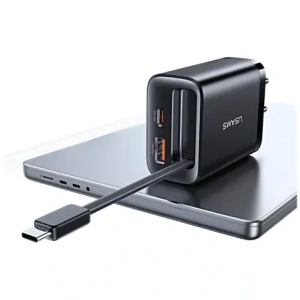 Kup Încărcător de perete USAMS Xiang Series CC296 30W USB-A, USB-C + cablu USB-C alb - USA1256 - {ean13} - Sklep Home Screen