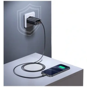 Kup Încărcător de perete USAMS Xiang Series CC299 65W USB-A, USB-C + cablu USB-C alb - USA1258 - {ean13} - Sklep Home Screen