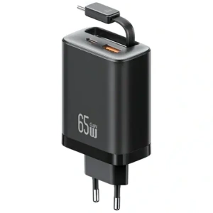 Kup Încărcător de perete USAMS Xiang Series CC299 65W USB-A, USB-C + cablu USB-C negru - USA1259 - {ean13} - Sklep Home Screen