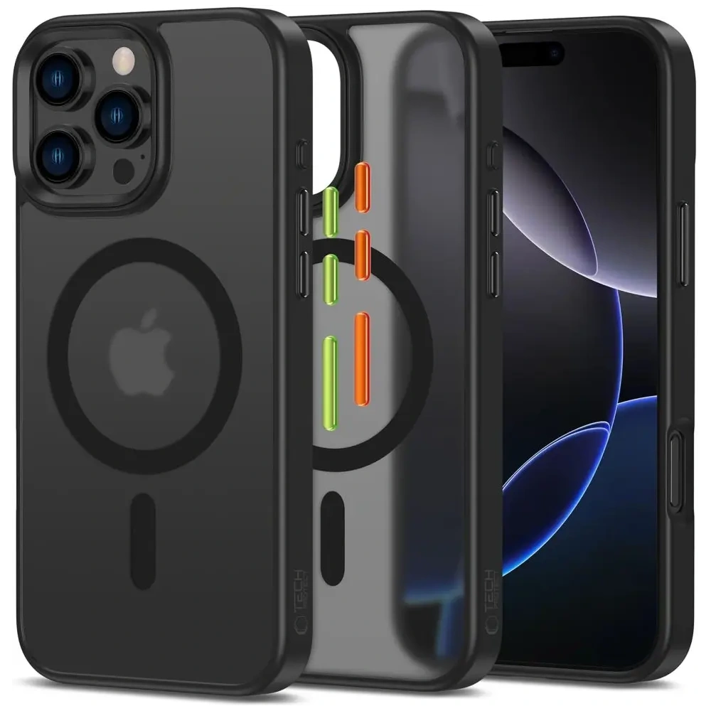 Etui Tech-Protect Magmat Xt 3-set MagSafe Apple iPhone 16 Pro Max Matte Black