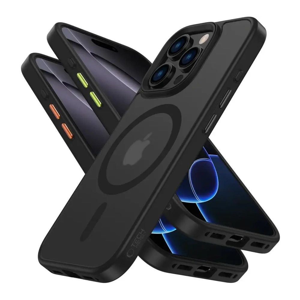 Etui Tech-Protect Magmat Xt 3-set MagSafe Apple iPhone 16 Pro Max Matte Black
