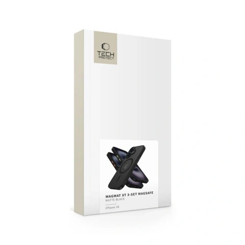 Buy Tech-Protect Magmat Xt 3-set MagSafe Apple iPhone 16 Matte Black - THP4211 - {ean13} - Home Screen Store Europe