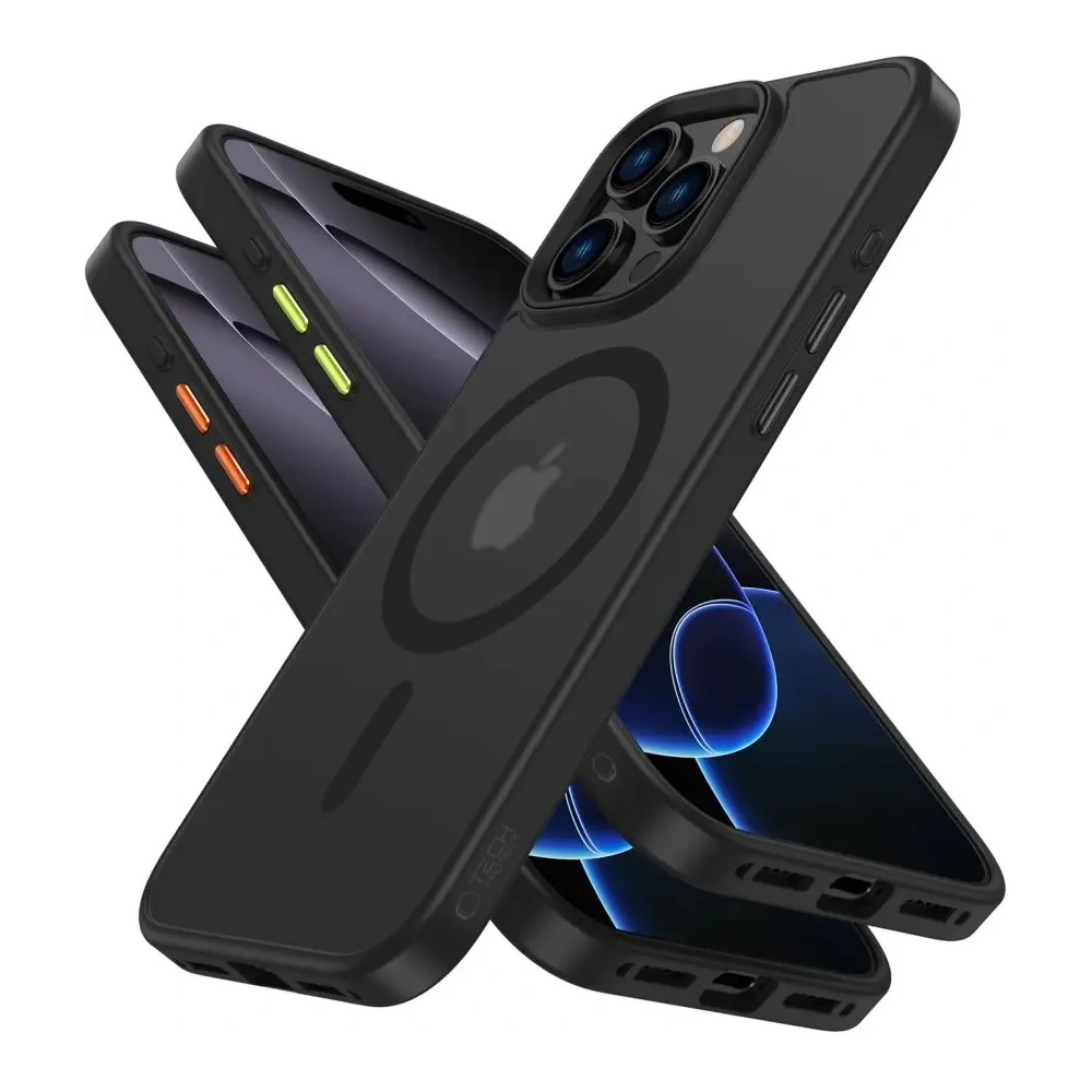 Etui Tech-Protect Magmat Xt 3-set MagSafe Apple iPhone 16 Pro Matte Black