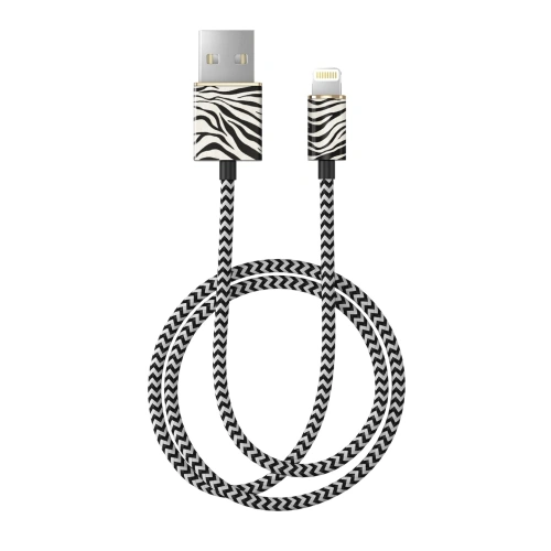 Kup Cablul iDeal Of Sweden Lightning 1m (Zafari Zebra) - IDS190ZAFZEB - {ean13} - Sklep Home Screen