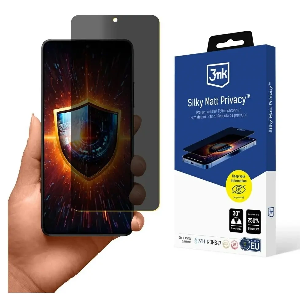 Folia prywatyzująca 3MK Silky Matt Privacy do POCO X7 Pro