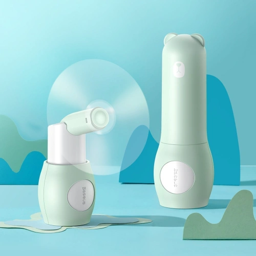 Kup Ventilator portabil manual Baseus Tricolor Bear (verde) - BSU1505GRN - {ean13} - Sklep Home Screen