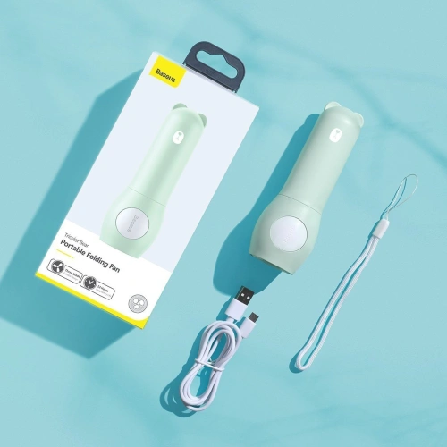 Kup Ventilator portabil manual Baseus Tricolor Bear (verde) - BSU1505GRN - {ean13} - Sklep Home Screen