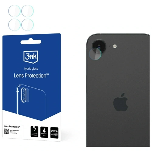 Kup Ochrona na obiektyw aparatu 3MK Lens Protection do Apple iPhone 16e [4 PACK] - 3MK16086 - {ean13} - Sklep Home Screen