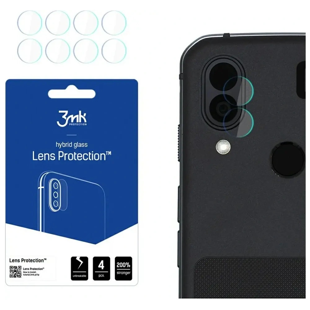 Ochrona na obiektyw aparatu 3MK Lens Protection do CAT S62 Pro [4 PACK]