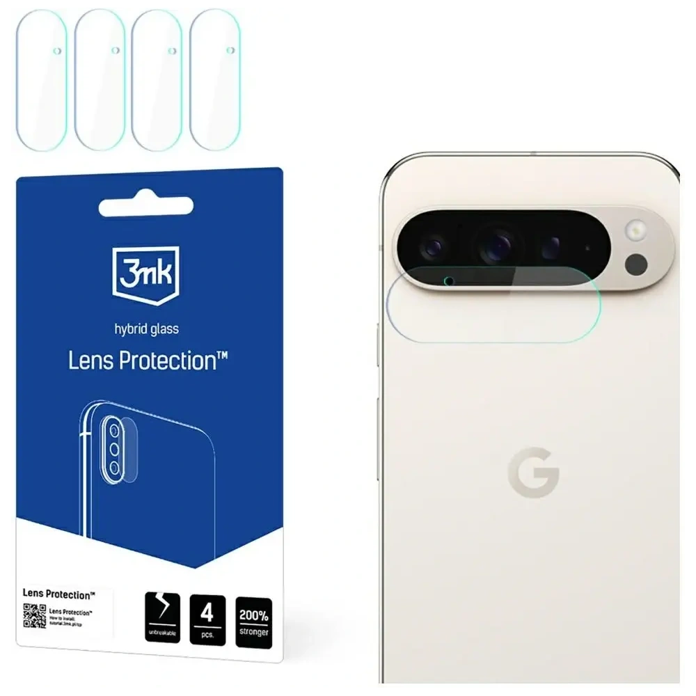 Ochrona na obiektyw aparatu 3MK Lens Protection do Google Pixel 9 Pro XL [4 PACK]
