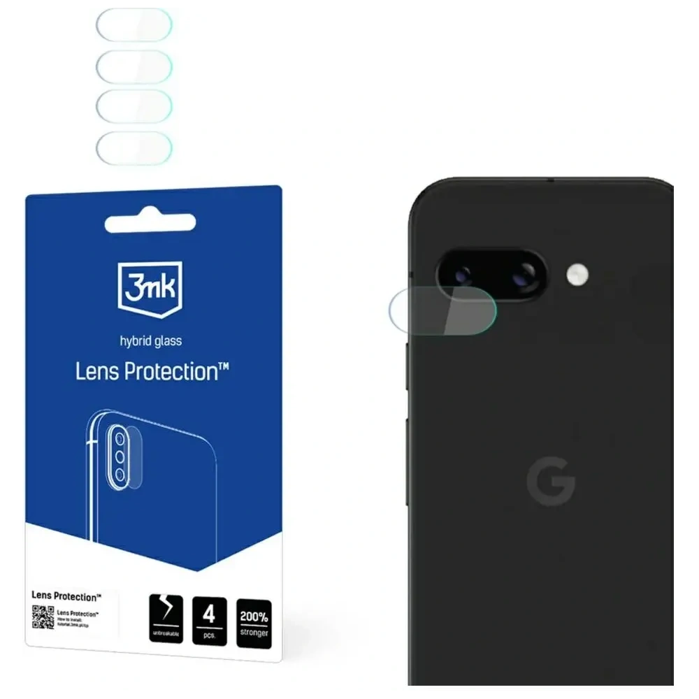 Ochrona na obiektyw aparatu 3MK Lens Protection do Google Pixel 9A [4 PACK]