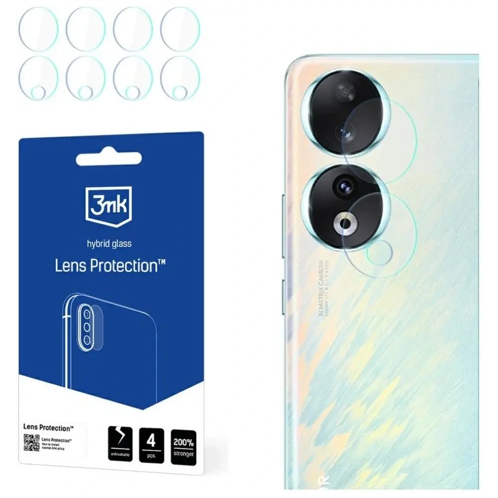 Ochrona na obiektyw aparatu 3MK Lens Protection do Honor 90 [4 PACK]