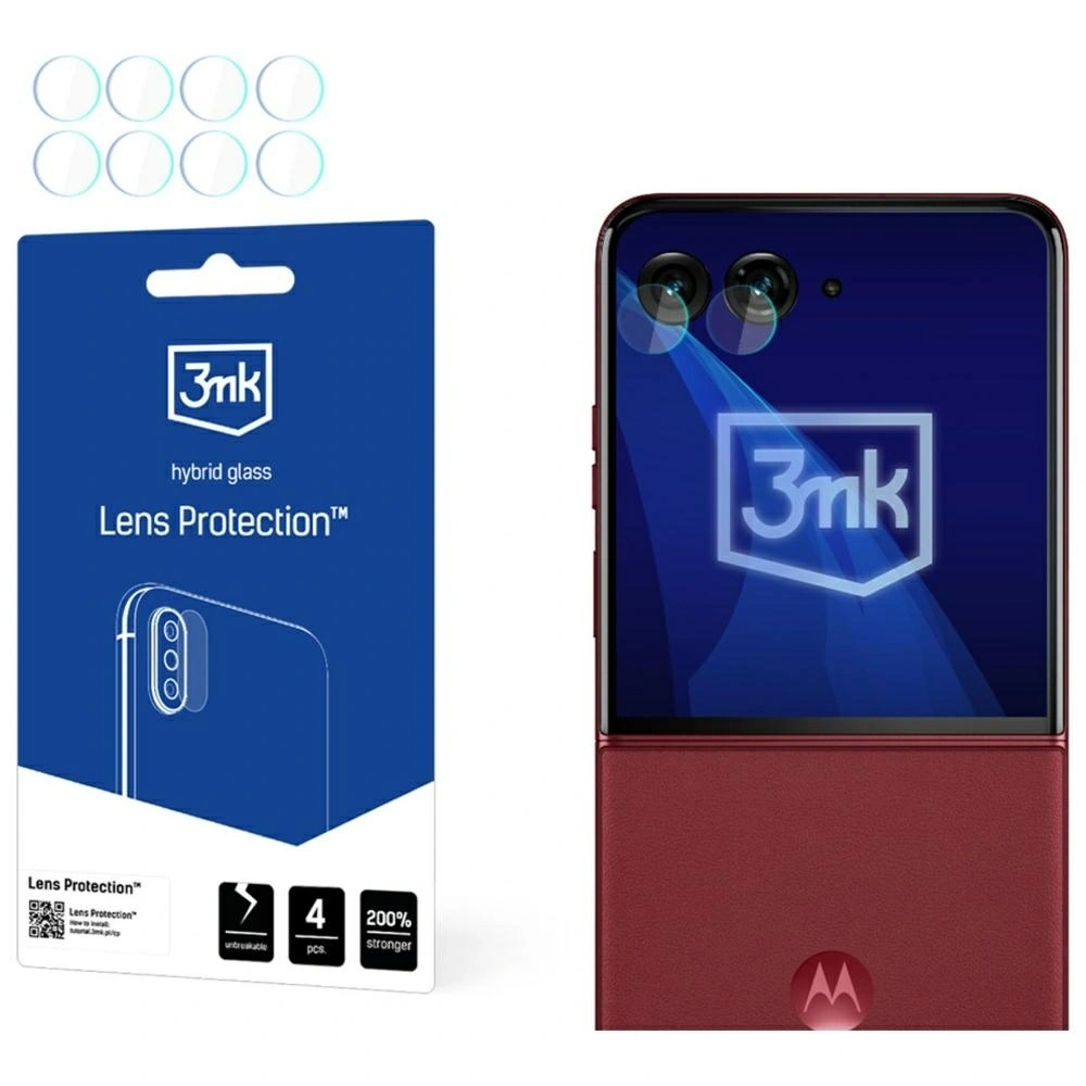 Ochrona na obiektyw aparatu 3MK Lens Protection do Motorola Razr 60 Ultra [4 PACK]