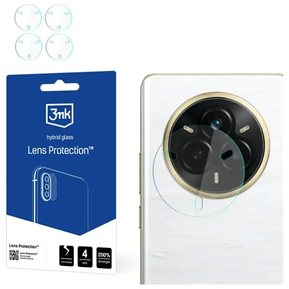 Ochrona na obiektyw aparatu 3MK Lens Protection do Realme 14 Pro [4 PACK]