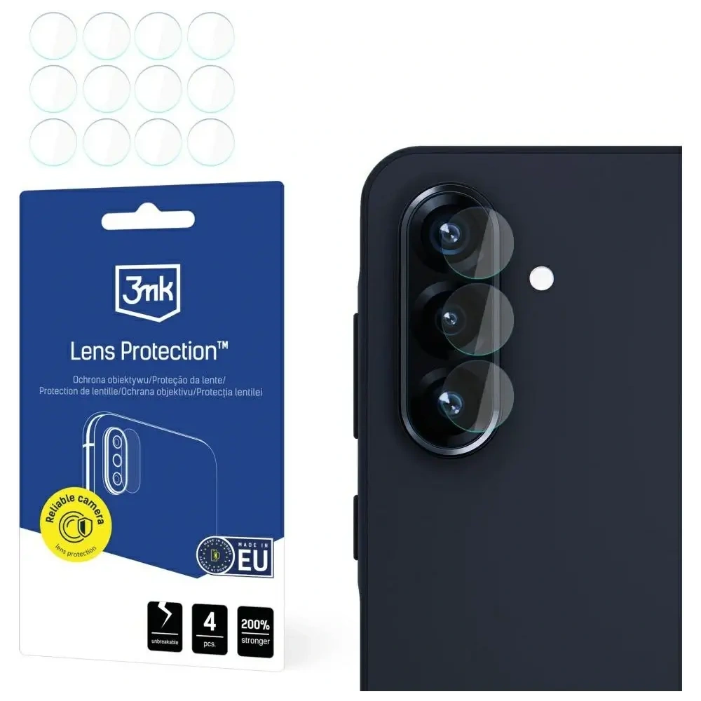 Ochrona na obiektyw aparatu 3MK Lens Protection do Samsung Galaxy A56 5G [4 PACK]