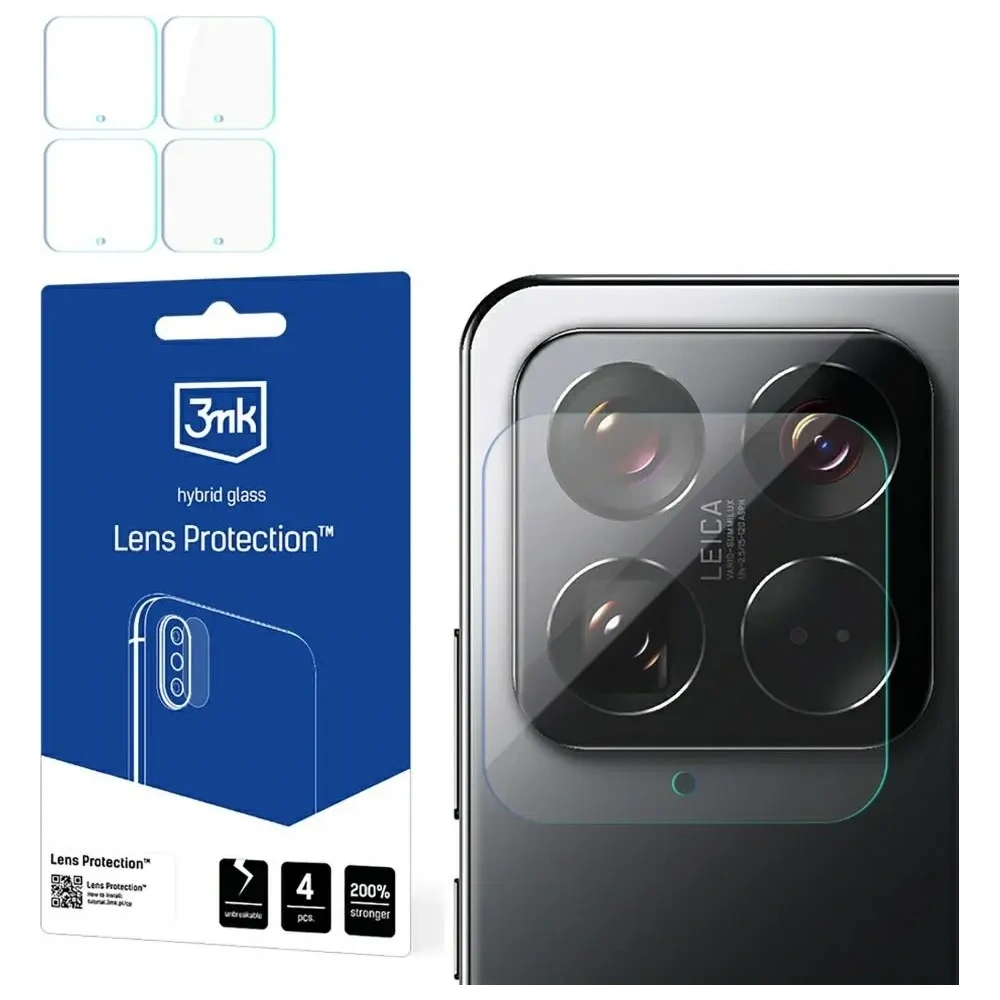 Ochrona na obiektyw aparatu 3MK Lens Protection do Xiaomi 15 [4 PACK]