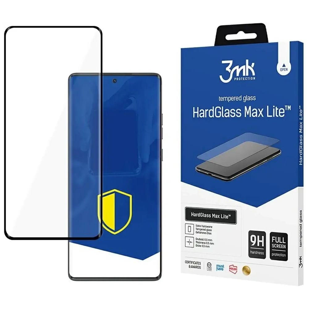 Szkło hartowane 3MK HardGlass Max Lite do Motorola Moto G85 czarny