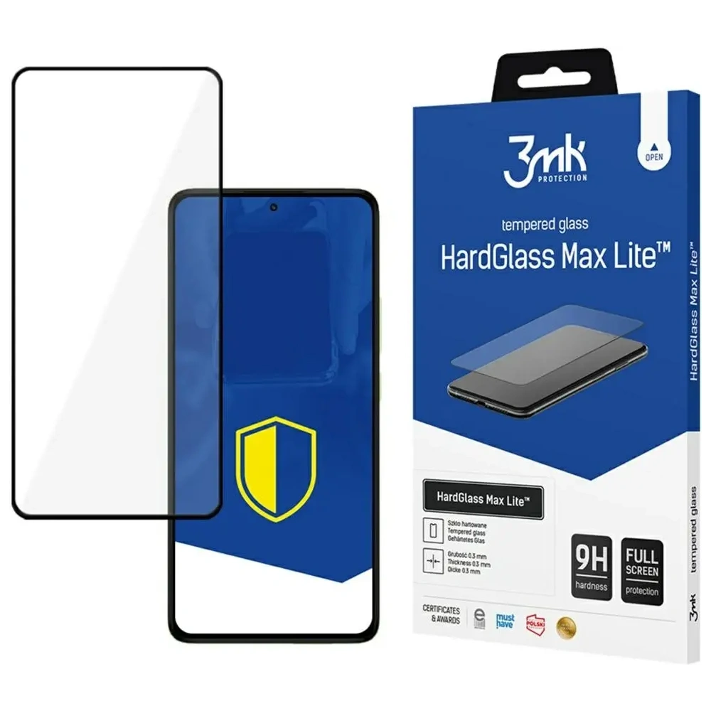 Szkło hartowane 3MK HardGlass Max Lite do Redmi Note 14 Pro / 14 Pro+ Plus 5G