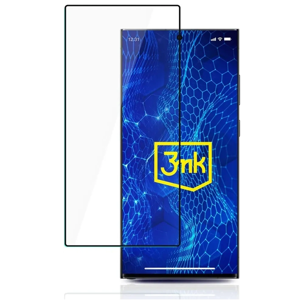 Szkło hartowane 3MK HardGlass Max Lite do Samsung Galaxy S24 Ultra czarny