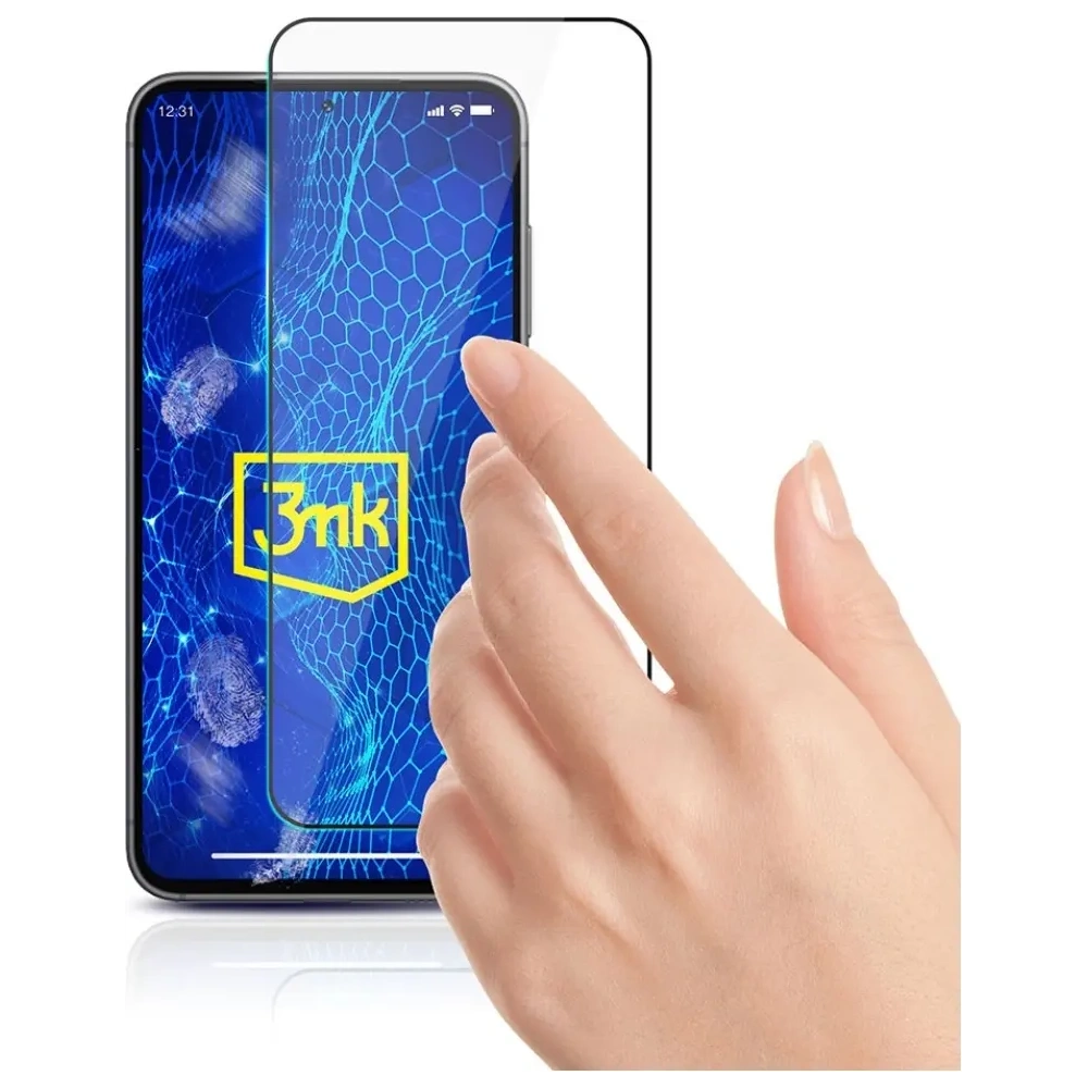 Szkło hartowane 3MK HardGlass Max Lite do Samsung Galaxy S24+ Plus czarny