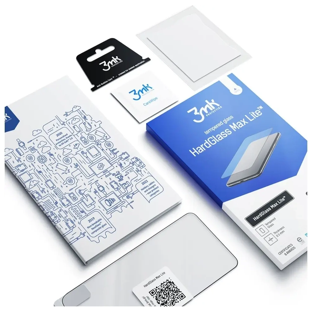 Szkło hartowane 3MK HardGlass Max Lite do Samsung Galaxy S24+ Plus czarny