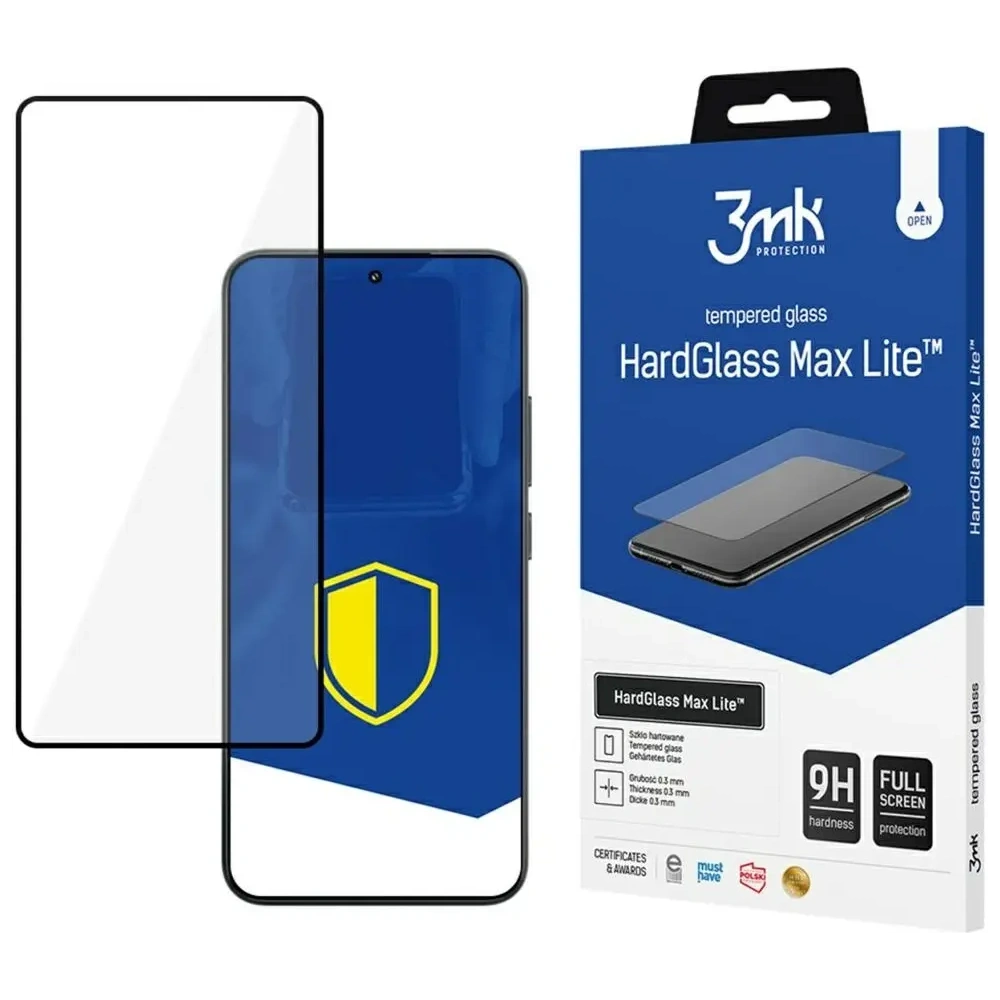 Szkło hartowane 3MK HardGlass Max Lite do Xiaomi 15 czarny