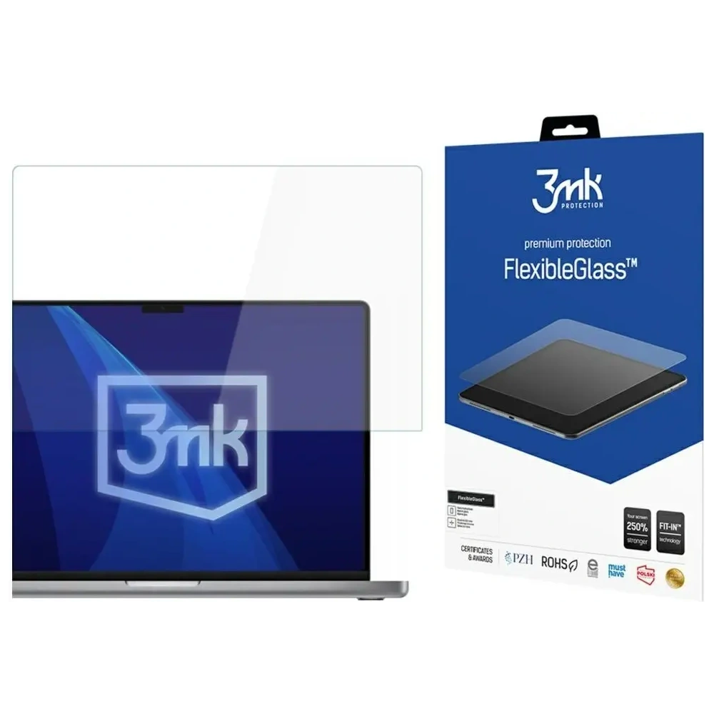 Szkło hybrydowe 3MK FlexibleGlass do Apple MacBook Pro 16" 2021-2024 (M1/M2/M3/M4)