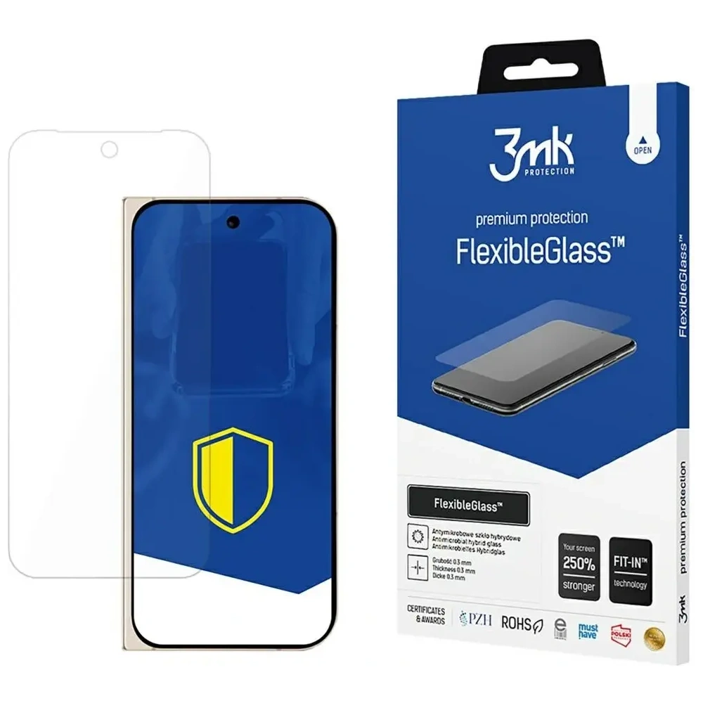 Szkło hybrydowe 3MK FlexibleGlass do Google Pixel 9 Pro Fold (front)