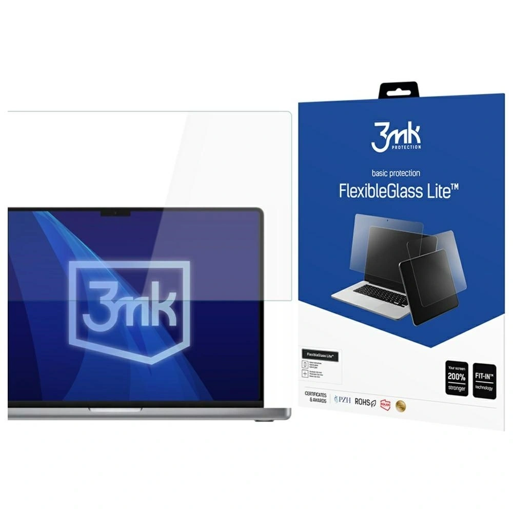 Szkło hybrydowe 3MK FlexibleGlass Lite do Apple MacBook Pro 16" 2021-2024 (M1/M2/M3/M4)