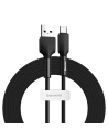 USB-C kábel Baseus szilikon, 3A, 2m (fekete)