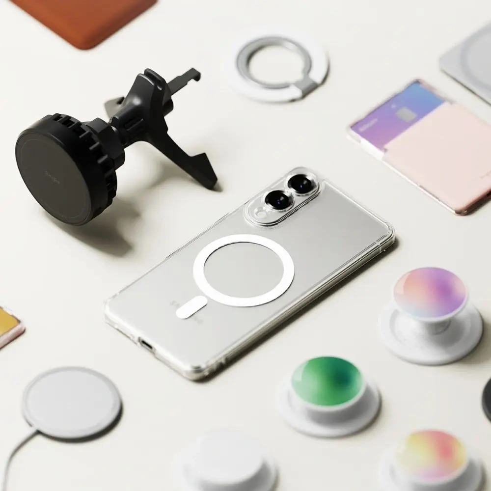 Etui Ringke Fusion Magnetic MagSafe Samsung Galaxy S25 Edge Clear