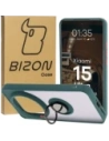 Buy Bizon Case Hybrid Ring Xiaomi 15 Ultra smoked with a dark green frame - BIZ9155 - {ean13} - Home Screen Store Europe