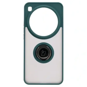 Buy Bizon Case Hybrid Ring Xiaomi 15 Ultra smoked with a dark green frame - BIZ9155 - {ean13} - Home Screen Store Europe