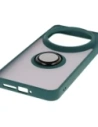 Buy Bizon Case Hybrid Ring Xiaomi 15 Ultra smoked with a dark green frame - BIZ9155 - {ean13} - Home Screen Store Europe