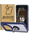 Kup Etui z uchwytem na palec Bizon Case Hybrid Ring do Xiaomi 15 Ultra przydymione z granatową ramką - BIZ9156 - {ean13} - Sklep Home Screen