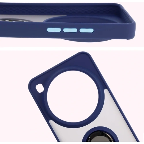 Kup Bizon Case Hybrid Ring Xiaomi 15 Ultra kouřový s námořnickým modrým rámem - BIZ9156 - {ean13} - Sklep Home Screen