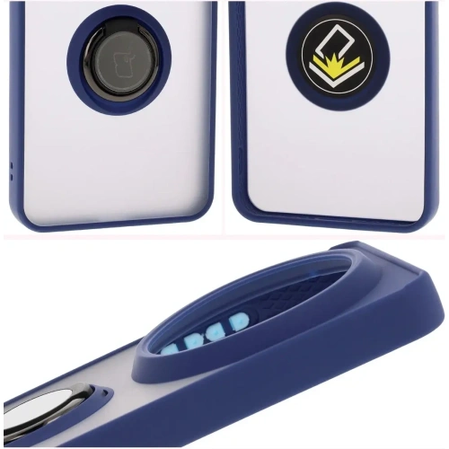 Kup Husa Bizon Case Hybrid Ring Xiaomi 15 Ultra fumurie cu un cadru albastru marin - BIZ9156 - {ean13} - Sklep Home Screen