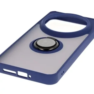 Buy Bizon Case Hybrid Ring Xiaomi 15 Ultra smoky with a navy blue frame - BIZ9156 - {ean13} - Home Screen Store Europe