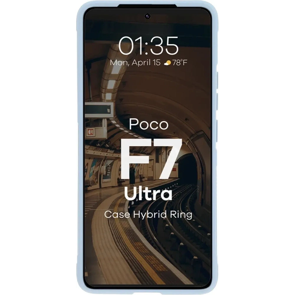 Pancerne etui Bizon Case Tur do Xiaomi Poco F7 Ultra jasnoniebieskie