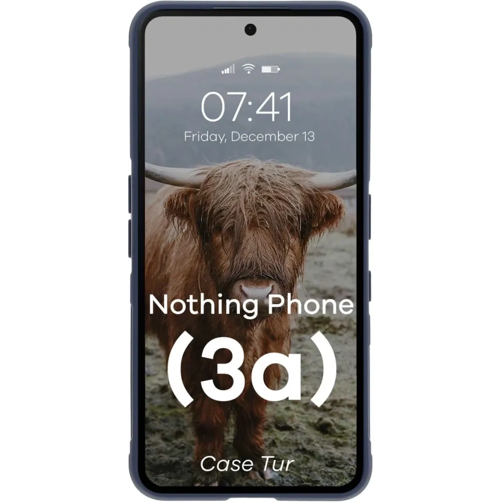 Pancerne etui Bizon Case Tur do Nothing Phone (3a) granatowe