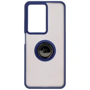 Buy Bizon Case Hybrid Ring Realme C75 4G / 14x 5G smoky with a navy blue frame - BIZ9165 - {ean13} - Home Screen Store Europe