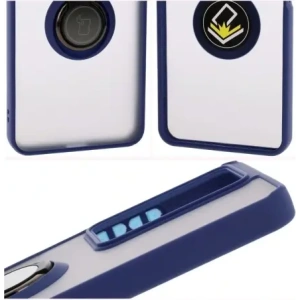 Buy Bizon Case Hybrid Ring Realme C75 4G / 14x 5G smoky with a navy blue frame - BIZ9165 - {ean13} - Home Screen Store Europe