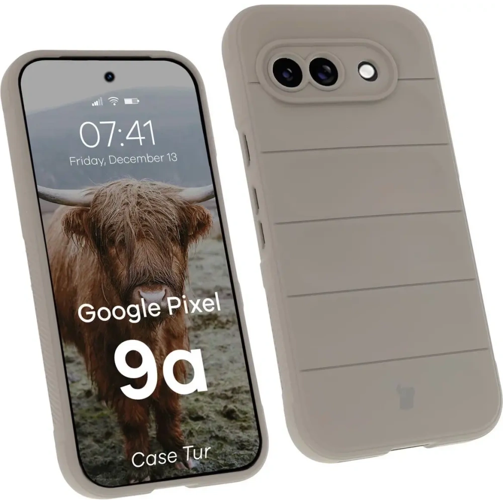 Pancerne etui Bizon Case Tur do Google Pixel 9a jasnoszare