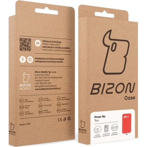 Kup Bizon Case Tur Google Pixel 9a piros - BIZ9169 - {ean13} - Sklep Home Screen