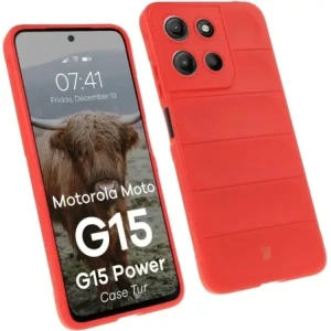Buy Bizon Case Tur Motorola Moto G15 / G15 Power red - BIZ9170 - {ean13} - Home Screen Store Europe