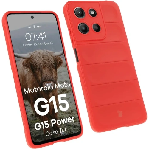 Kup Husă Bizon Tur Motorola Moto G15 / G15 Power roșie - BIZ9170 - {ean13} - Sklep Home Screen
