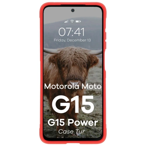 Kup Husă Bizon Tur Motorola Moto G15 / G15 Power roșie - BIZ9170 - {ean13} - Sklep Home Screen