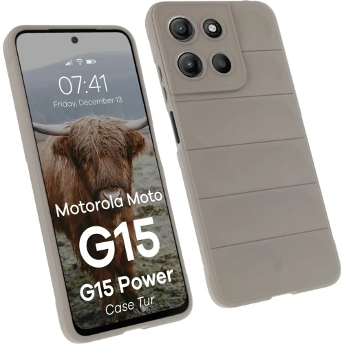 Kup Bizon Case Tur Motorola Moto G15 / G15 Power hellgrau - BIZ9172 - {ean13} - Sklep Home Screen