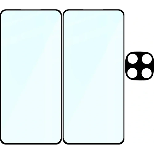 Buy Bizon Edge 2 Pack 2x tempered glass + 1x lens protection Realme 14 Pro 5G - BIZ9175 - {ean13} - Home Screen Store Europe