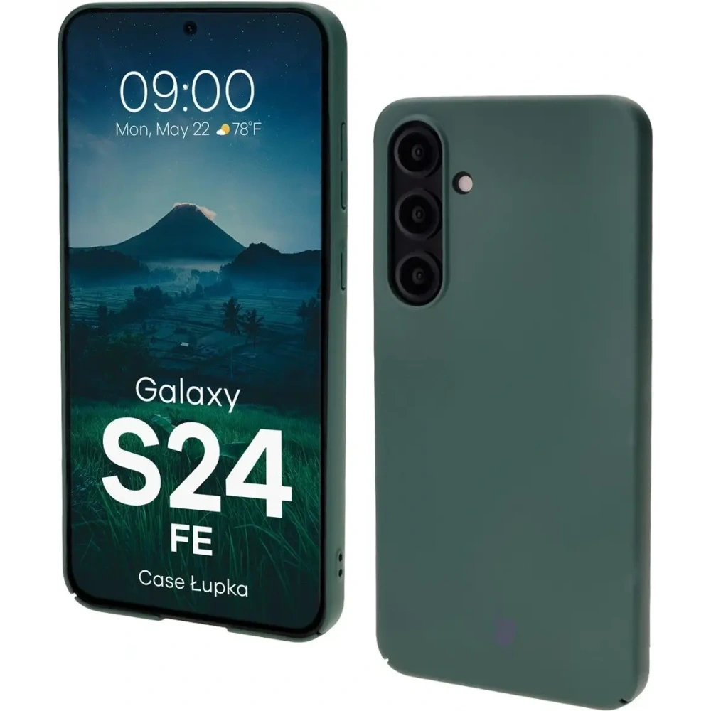 Etui Bizon Case Łupka do Samsung Galaxy S24 FE zielone
